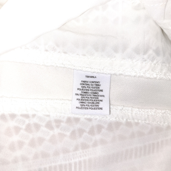 Derek Lam 10 Crosby Optic White Mini Eyelet Faux Wrap Skirt Size 8 - Picture 8 of 8